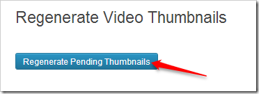 rtMedia Regenerate Pending Thumbnails button