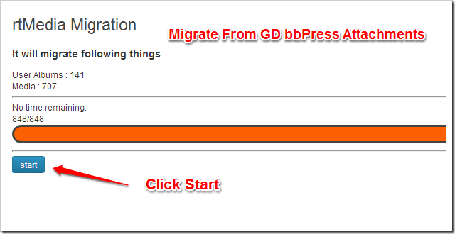 Start Migration