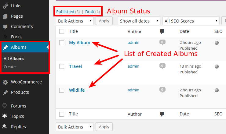 WordPress-Album-Tab