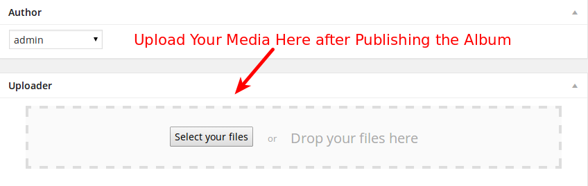 WordPress Album Upload