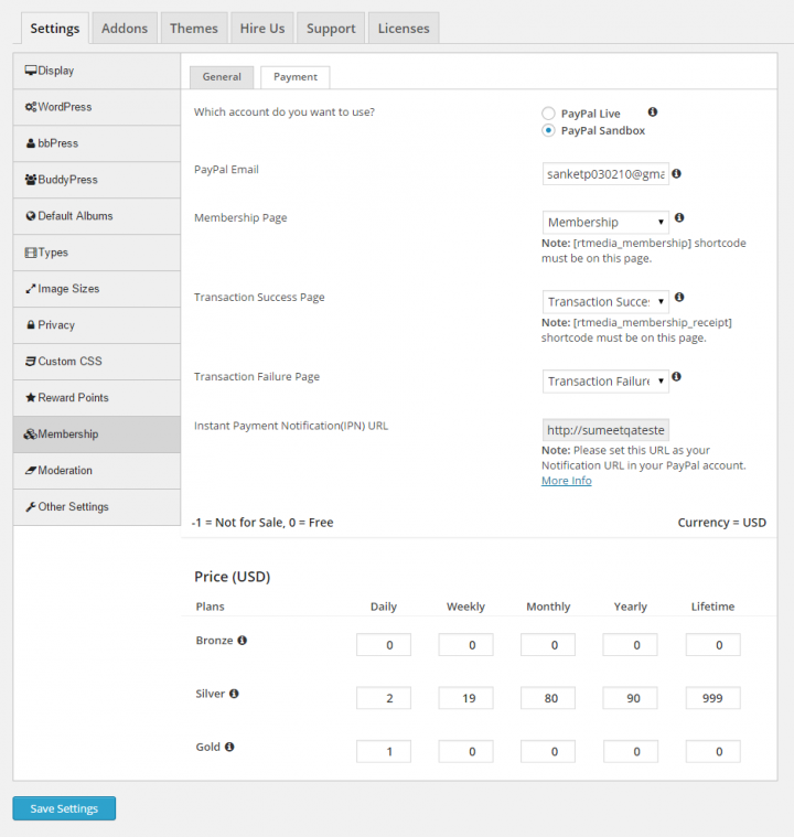 rtMedia-Membership-Payment-Settings