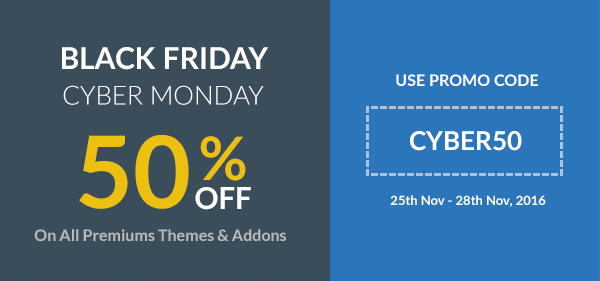 Black Friday Cyber Monday Sale rtMedia CYBER50