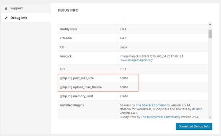 File Upload Size Check Media upload - Filesize limit - rtMedia