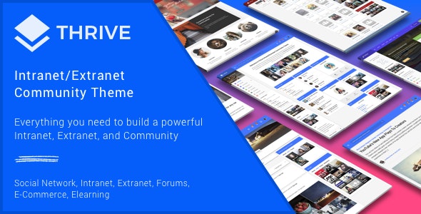 Thrive - The Best WordPress Intranet/Extranet BuddyPress Community Theme