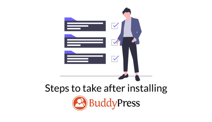 steps to take after installing BuddyPress