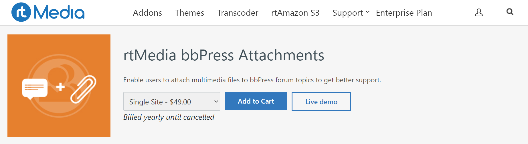 rtmedia bbpress attachments addon