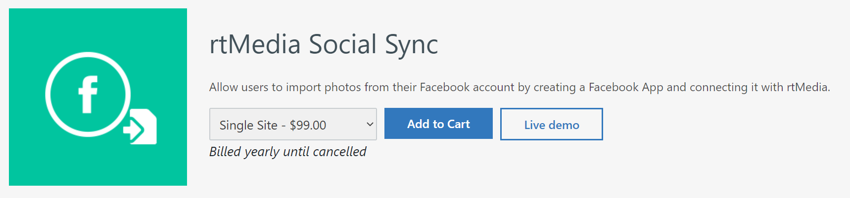 rtmedia social sync addon